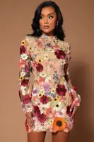 Emmaline Embroidered Mini Dress