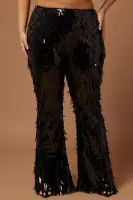 Rana Sequin Pant(Black,XS)