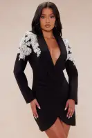 Renae Rhinestone Blazer Mini Dress