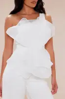 Roseanne Floral Jumpsuit(White,XS)