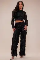 Kassey Embroidered Flare Pant