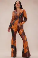 Sally Faux Leather Flare Pant