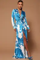 Melissa Satin Maxi Dress