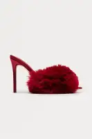 Fannie Faux Fur Mules