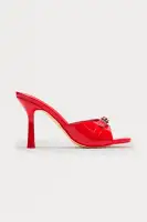 Mattie Buckle Mules(Red,5.5)