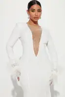 Eyes On Me Maxi Dress(White,XS)