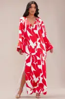 Sienna Satin Kaftan Maxi Dress