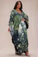 Kamaria Satin Kaftan Dress