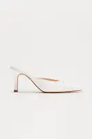 Tulip Bow Pumps(White,6)