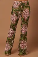 Elodie Floral Embroidered Pant(Pink/combo,XS)
