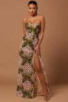 Elodie Floral Embroidered Gown