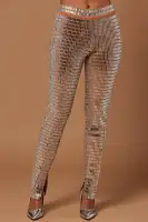 Kelly Embellished Pant(Nude/combo,S)