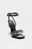 Conny Embellished Lucite Block Heels