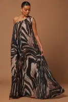 Florence Chiffon Kaftan Maxi Dress