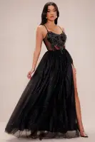 Maria Glitter Tulle Gown