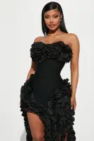 Leila Bandage Mini Dress(Black,S)