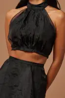Charlotte Tulle Maxi Skirt Set(Black,XS)