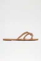 Hard To Reach Embellished Flat Sandals